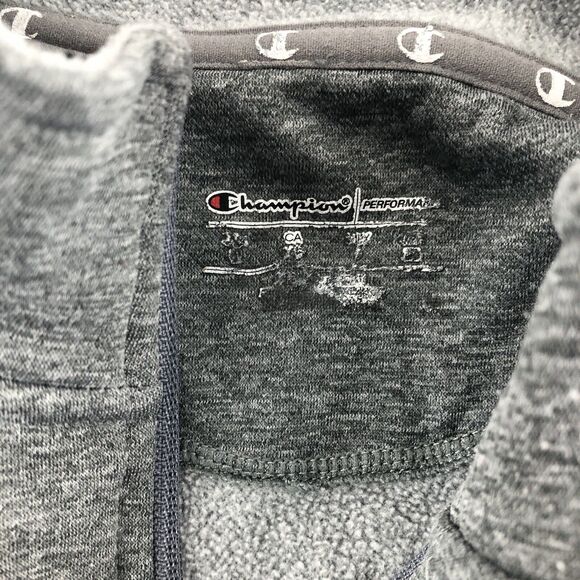 Champion fleece Top women’s XL gray long sleeve activewear 1/4 zip sweatshirt - Picture 4 of 6